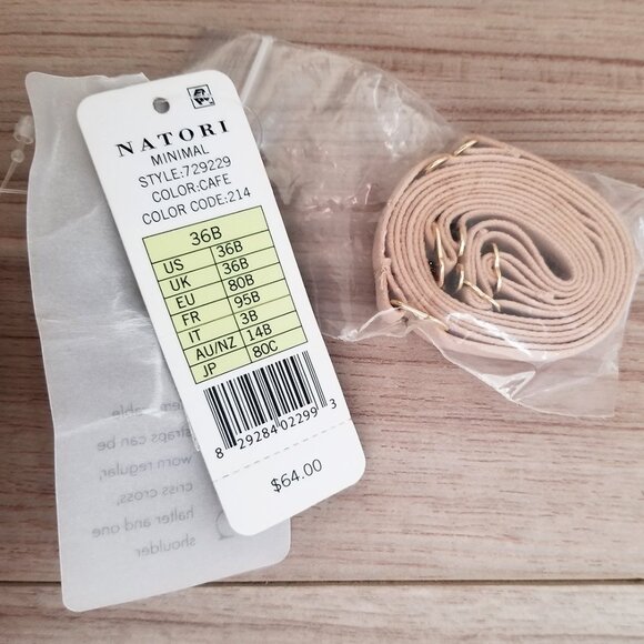 NEW Natori Minimal Strapless Contour Underwire Bra 729229 Cafe Nude Size 36B $65 - Picture 12 of 16